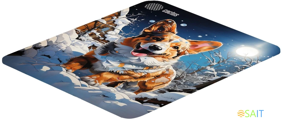 Коврик для мыши Cactus Corgi рисунок 300x250x3мм (CS-MP-D13M)