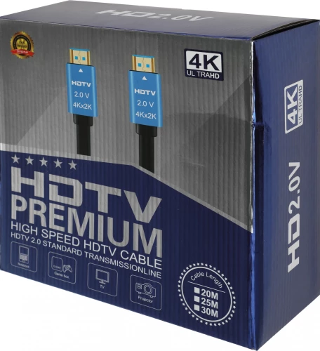 Кабель соединительный аудио-видео Premier 11240 HDMI (m)/HDMI (m) 25м. позолоч.конт. черный