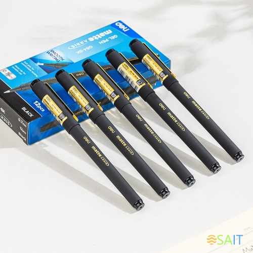 Ручка гелев. Deli Arris Matte EG84-BK черн d=0.7мм черн. черн. 1стерж.