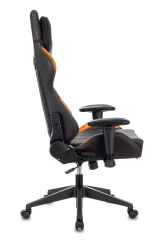Кресло игровое Zombie VIKING 5 AERO черный/оранжевый эко.кожа с подголов. крестов. пластик