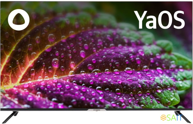 Телевизор LED Hyundai 50" H-LED50BU7003 Яндекс.ТВ Frameless черный 4K Ultra HD 60Hz DVB-T DVB-T2 DVB-C DVB-S DVB-S2 USB WiFi Smart TV