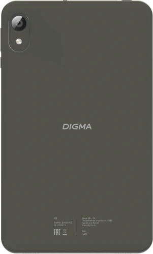 Планшет Digma R8 T606 (1.6) 8C RAM4Gb ROM64Gb 8" IPS 1280x800 4G Android 15 темно-серый 5Mpix 2Mpix BT WiFi microSD 512Gb 4000mAh 168hrs