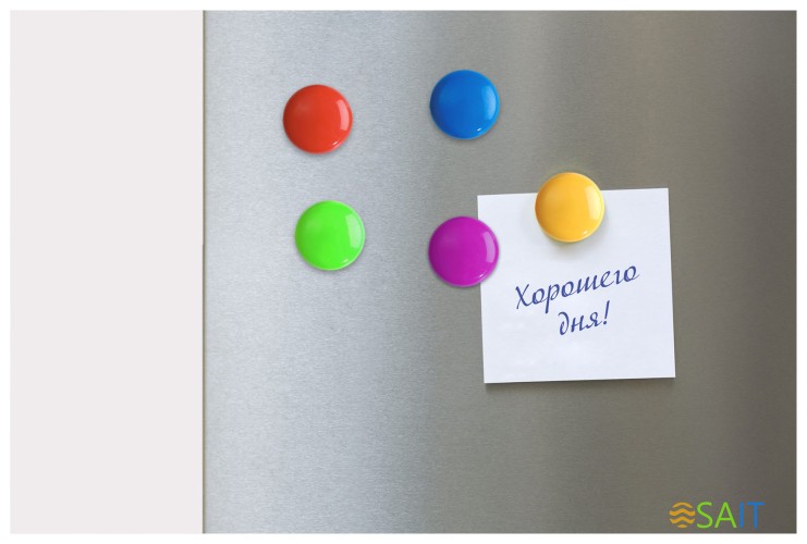 Магнит Buro для досок пластик ассорти d30мм круглый (упак.:5шт)