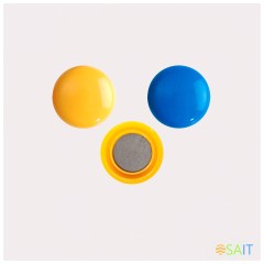 Магнит Buro для досок пластик ассорти d30мм круглый (упак.:5шт)