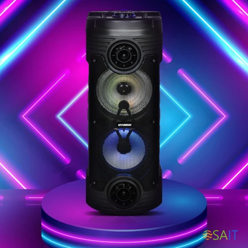 Минисистема Hyundai H-MC170 черный 80Вт FM USB BT SD/MMC