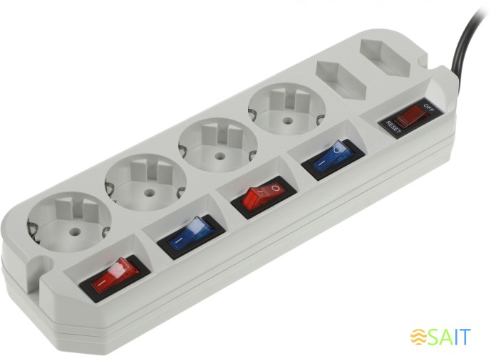 Сетевой фильтр Most ARG 3м (6 розеток) белый (коробка)