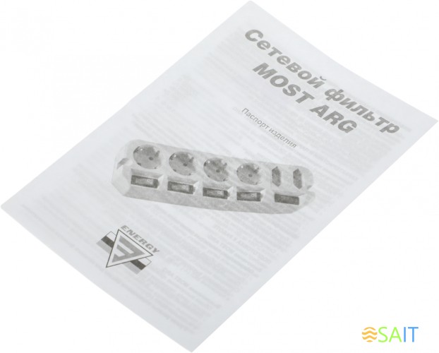 Сетевой фильтр Most ARG 3м (6 розеток) белый (коробка)