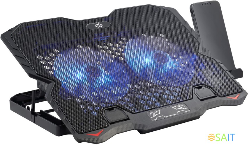 Подставка для ноутбука Digma D-NCP150-2 15.6"360x260x27мм 38дБ 2xUSB 2x 120ммFAN 650г металл/пластик черный