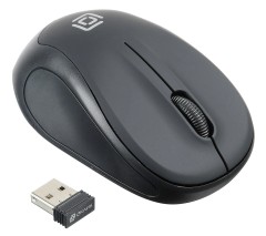 Мышь Оклик 665MW черный оптическая 1600dpi беспров. USB для ноутбука 3but (1025130)