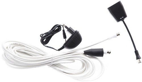 Антенна телевизионная Denn DAE603 25дБ активная черный каб.:8.5м