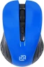 Мышь Оклик 545MW черный/синий оптическая 1600dpi беспров. USB для ноутбука 4but (368630)