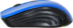 Мышь Оклик 545MW черный/синий оптическая 1600dpi беспров. USB для ноутбука 4but (368630)