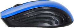 Мышь Оклик 545MW черный/синий оптическая 1600dpi беспров. USB для ноутбука 4but (368630)
