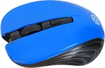 Мышь Оклик 545MW черный/синий оптическая 1600dpi беспров. USB для ноутбука 4but (368630)