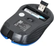 Мышь Оклик 545MW черный/синий оптическая 1600dpi беспров. USB для ноутбука 4but (368630)