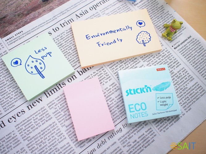 Блок самоклеящийся бумажный Stick`n ECO 21746 76x76мм 100лист. 60г/м2 пастель розовый