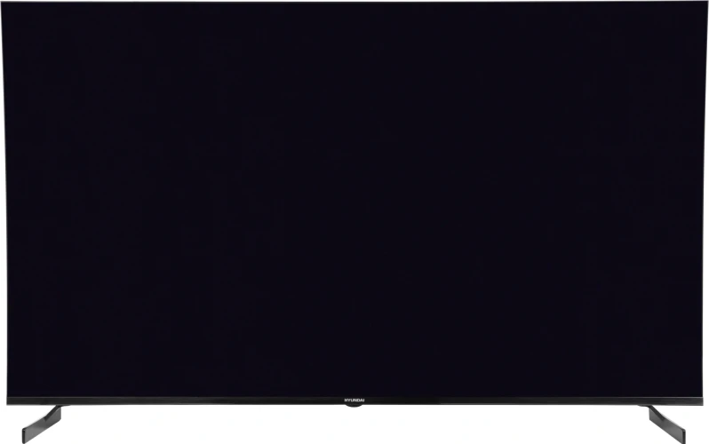 Телевизор LED Hyundai 65" H-LED65BU7011 Google TV Frameless Metal черный 4K Ultra HD 60Hz MEMC DVB-T DVB-T2 DVB-C DVB-S DVB-S2 USB WiFi Smart TV