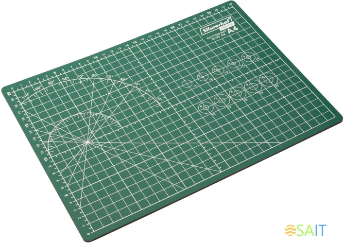 Подкладка для резки Silwerhof Create A4 210x297мм пластик зеленый