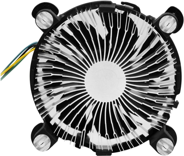 Устройство охлаждения(кулер) KingPrice KPAC-65-PWM3 92x92x25mm Soc-1200/1150/1151/1155 черный 4-pin 18-35dB Al 65W 140gr Ret