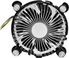 Устройство охлаждения(кулер) KingPrice KPAC-65-PWM3 92x92x25mm Soc-1200/1150/1151/1155 черный 4-pin 18-35dB Al 65W 140gr Ret