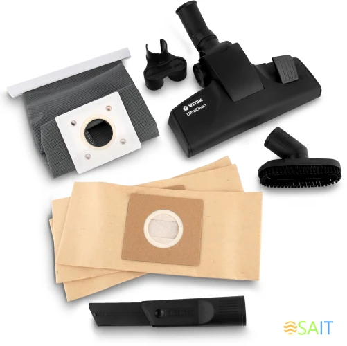 Пылесос Vitek VT-1898 BK 2200Вт черный (в компл.:3мешка)