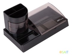 Настольный набор Deli E38254 (16 предметов) пластик черный