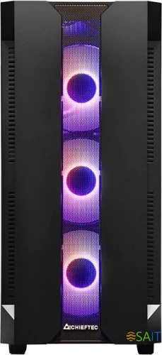 Корпус Chieftec Hunter черный без БП ATX 4x120mm 4x140mm 2xUSB3.1 audio bott PSU