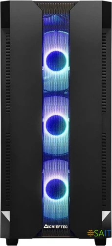 Корпус Chieftec Hunter черный без БП ATX 4x120mm 4x140mm 2xUSB3.1 audio bott PSU