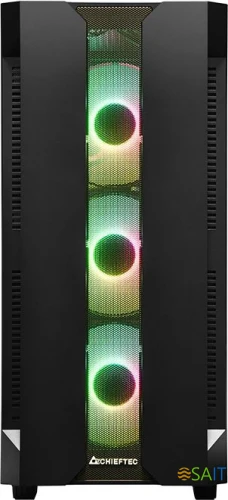 Корпус Chieftec Hunter черный без БП ATX 4x120mm 4x140mm 2xUSB3.1 audio bott PSU