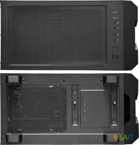 Корпус Chieftec Hunter черный без БП ATX 4x120mm 4x140mm 2xUSB3.1 audio bott PSU