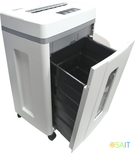 Шредер Office Kit S200TS 0,8x1 белый (секр.P-7) фрагменты 6лист. 25лтр. скобы пл.карты CD