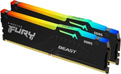 Память DDR5 2x32GB 5200MHz Kingston KF552C36BBEAK2-64 Fury Beast Expo RGB RTL Gaming PC5-41600 CL36 DIMM 288-pin 1.25В kit single rank с радиатором Ret