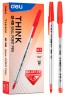 Ручка шариков. Deli Think EQ1-RD красн. черн. линия 0.7мм