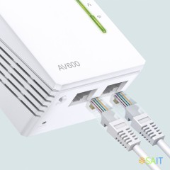 Сетевой адаптер Powerline TP-Link TL-WPA4220 AV600 Fast Ethernet (ант.внутр.)
