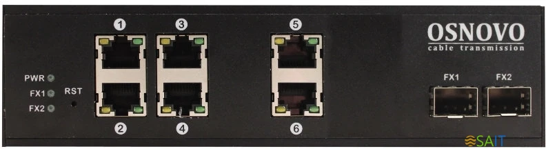 Коммутатор Osnovo SW-8062/IC 150W управляемый
