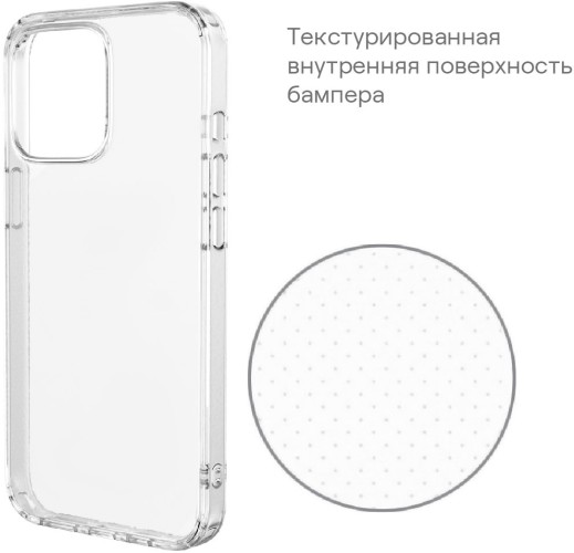 Чехол (клип-кейс) uBear для Apple iPhone 15 Real Case прозрачный (CS248TT61RL-I23)