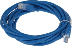 Патч-корд Premier PP12-3M/B 1000Гбит/с UTP 4 пары cat.5E CCA molded 3м синий RJ-45 (m)-RJ-45 (m)