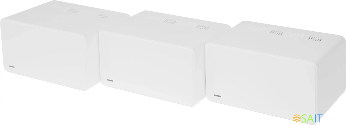 Бесшовный Mesh роутер Mercusys Halo H90X(3-pack) AX6000 10/100/1000BASE-TX белый (упак.:3шт)