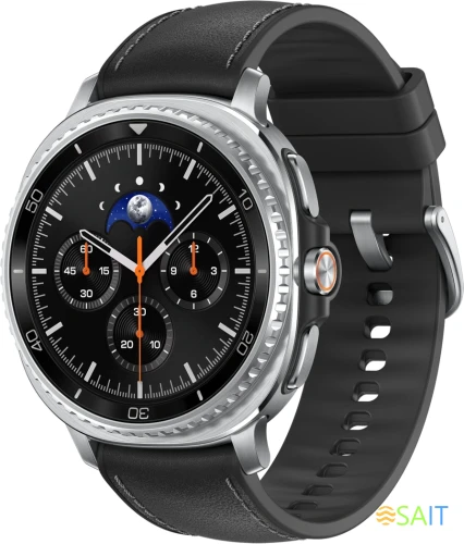 Смарт-часы Samsung Galaxy Watch 8 Classic LTE 46мм 1.34" Super AMOLED корп.серебристый рем.черный (SM-L505FZKACAU)
