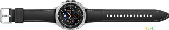 Смарт-часы Samsung Galaxy Watch 8 Classic LTE 46мм 1.34" Super AMOLED корп.серебристый рем.черный (SM-L505FZKACAU)