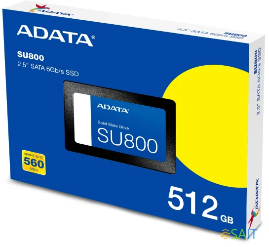 Накопитель SSD A-Data SATA-III 512GB ASU800SS-512GT-C SU800 2.5"