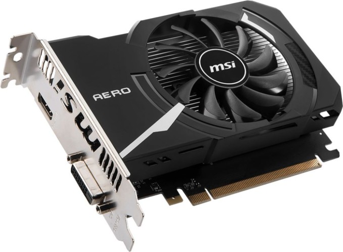 Видеокарта MSI PCI-E GT 1030 AERO ITX 2GD4 OC NVIDIA GeForce GT 1030 2Gb 64bit DDR4 1189/2100 HDMIx1 HDCP Ret