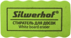 Стиратель Silwerhof Daily для досок фетр 10.7x5.7x2см зеленый магнитный