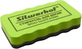 Стиратель Silwerhof Daily для досок фетр 10.7x5.7x2см зеленый магнитный