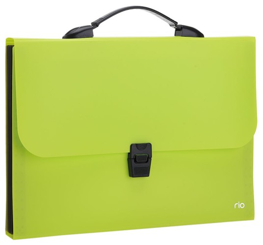 Папка-портфель Deli Rio EB40202 7 отдел. A4 полипропилен 0.6мм ассорти