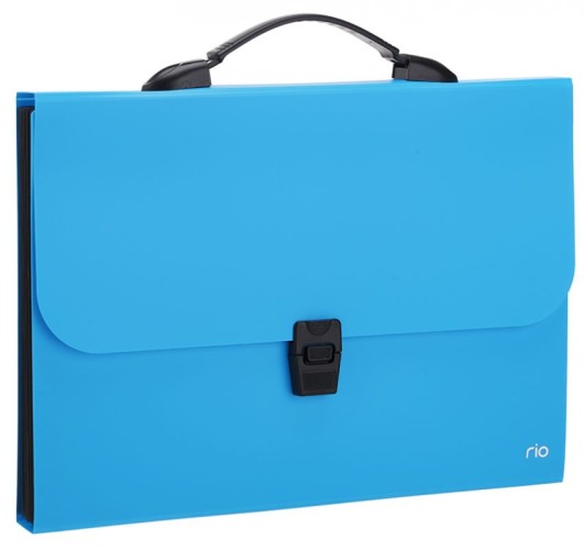 Папка-портфель Deli Rio EB40202 7 отдел. A4 полипропилен 0.6мм ассорти