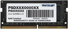 Память DDR4 16GB 3200MHz Patriot PSD416G32002S Signature Line RTL PC4-25600 CL22 SO-DIMM 260-pin 1.2В Ret
