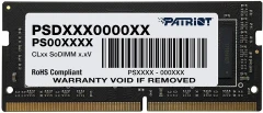 Память DDR4 16GB 3200MHz Patriot PSD416G32002S Signature Line RTL PC4-25600 CL22 SO-DIMM 260-pin 1.2В Ret