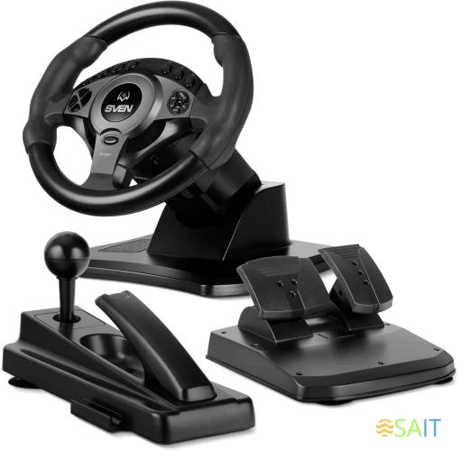 Руль Sven GC-W750 16кноп. (с педалями) черный