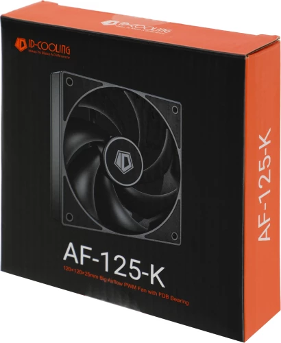 Вентилятор для корпуса ID-Cooling AF-125-K 120х120x25 черный 4-pin 30дБ Ret
